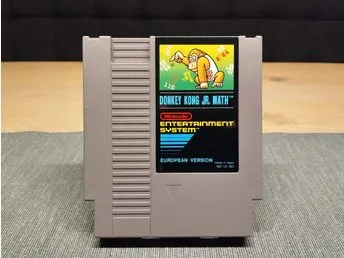 NINTENDO NES GAME: DONKEY KONG JR. MATH (CA) - EEC (DAS) - PAL-B
