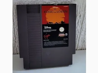Lejonkungen - NES Nintendo 8 bit - The Lion King - Disney's Der König der Löwen