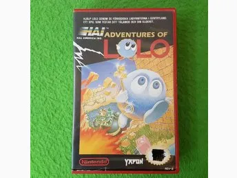 Adventures of LOLO KOMPLETT HYRUTGÅVA YAPON SCN Nintendo 8bit NES PAL-B BERGSALA