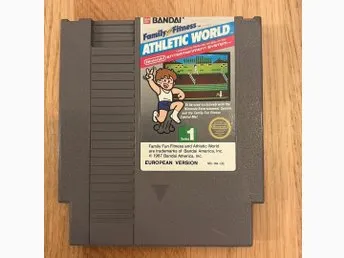 Family Fun Fitness: Athletic World - Nintendo NES