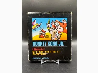 Donkey Kong Jr - Nintendo NES Komplett - Svarta Serien