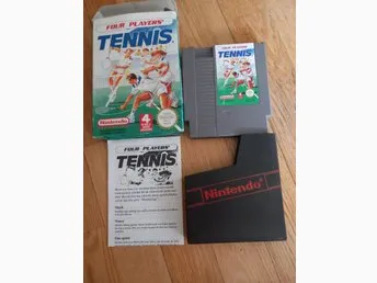 Four Players Tennis Nintendo NES Komplett