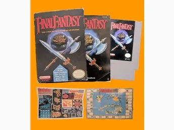 NES Final Fantasy (RevA) - CIB + Kartor