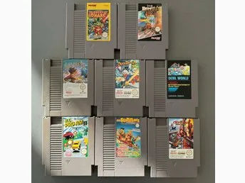 Nintendo NES Spel - Samling (Roliga titlar)!