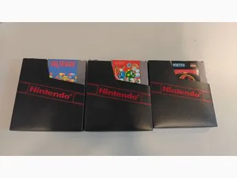 Nintendo NES Spel UK versioner- Dr. Mario, Bubble Bobble, Jurassic Park