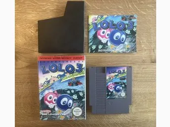 Adventures of Lolo 3 NES komplett svensksålt