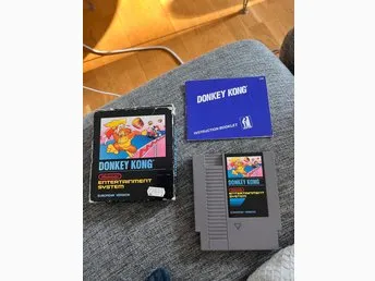 Donkey Kong NES komplett CIB SCN svarta serien