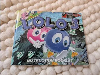 Adventures of Lolo 3, Nintendo NES, Manual SCN / Bergsala, Sällsynt!