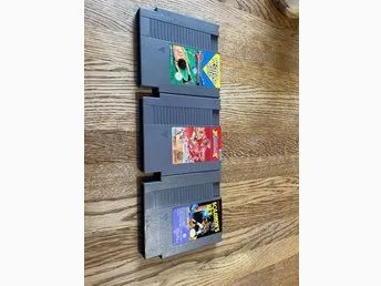NES-spel: World Cup, Solomon's Key, track and field in barcelona