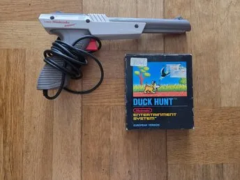 Nintendo Zapper med Duck Hunt till NES