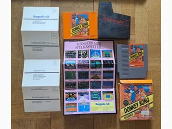 Donkey Kong Classics NES + Bergsala produktreklam