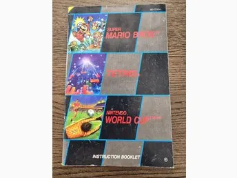 Super Mario Bros. Tetris Nintendo World Cup Instruction Booklet