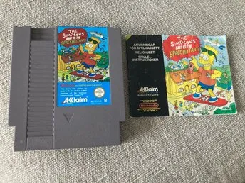 The Simpsons: Bart vs. the Space Mutants NES spel och manual