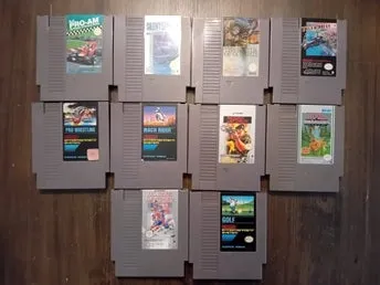 10 st Nintendo 8 bit Nes spel