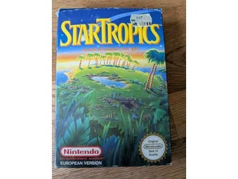 StarTropics NES (SCN / NES-P-OC) - 100% KOMPLETT MED ODOPPAT BREV!