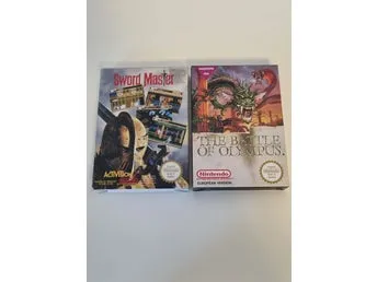 The Battle of Olympus och Sword Master och Sword Master NES CIB