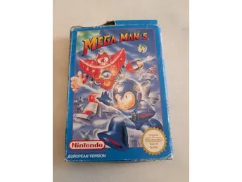 Mega Man 5 NES - komplett SCN-utgåva.