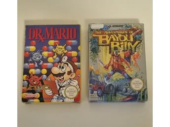 The Adventures of Bayou Billy och Dr Mario NES