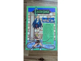 Castlevania nintendo reklam nes bergsala vintage 80 tal nostalgi konami