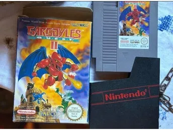 Gargoyle's Quest II (NES Nintendo 8-bit) Sällsynt SCN-utgåva med box