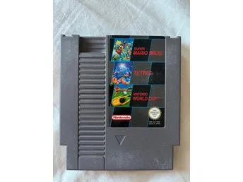 NES 3-i-1 – SMB 1 / Tetris / World Cup – Tysk PAL/NOE