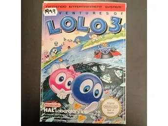 Adventures of Lolo 3 - Nintendo NES - SCN - svensk text