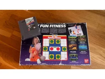 Family Fun Fitness samt Stadium Events NES spelet