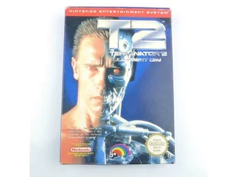 SPEL TERMINATOR 2 , Nintendo NES, 8-bit, manual, kartong, för skick se bilder