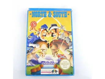 SPEL North & South, Nintendo NES, 8-bit, manual, kartong, för skick se bilder