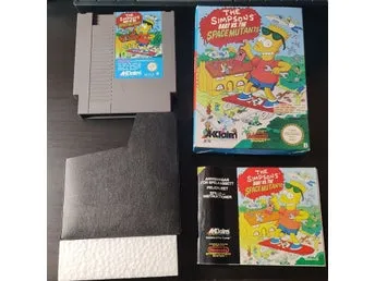The Simpsons: Bart vs. the Space Mutants NES CIB KOMPLETT