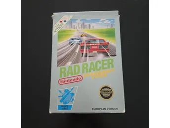 Rad Racer NES SCN – Komplett i Box (CIB, Bergsala) -Bit