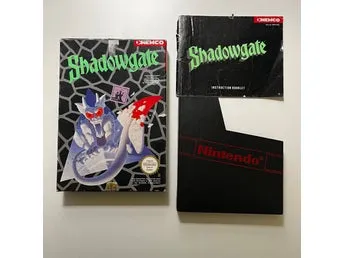 Shadowgate NES (Endast Box, Manual, Dammskydd och Frigolit)