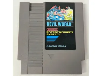 Devil World NES Nintendo Spelkassett