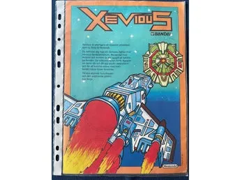 NINTENDO XEVIOUS BERGSALA ORIGINAL PROMO SHEET PAL NES COLLECTOR